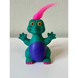 Russ Hatchling Dinosaurs Trolls Hugasaurus, 90'S Collectible Dino Trolls  RARE